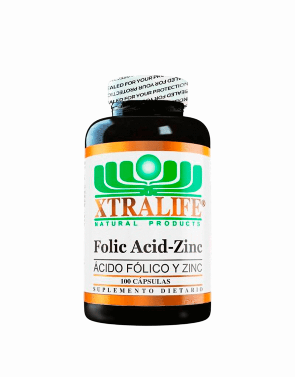 Ácido Fólico + Zinc - Xtralife 100 Cápsulas
