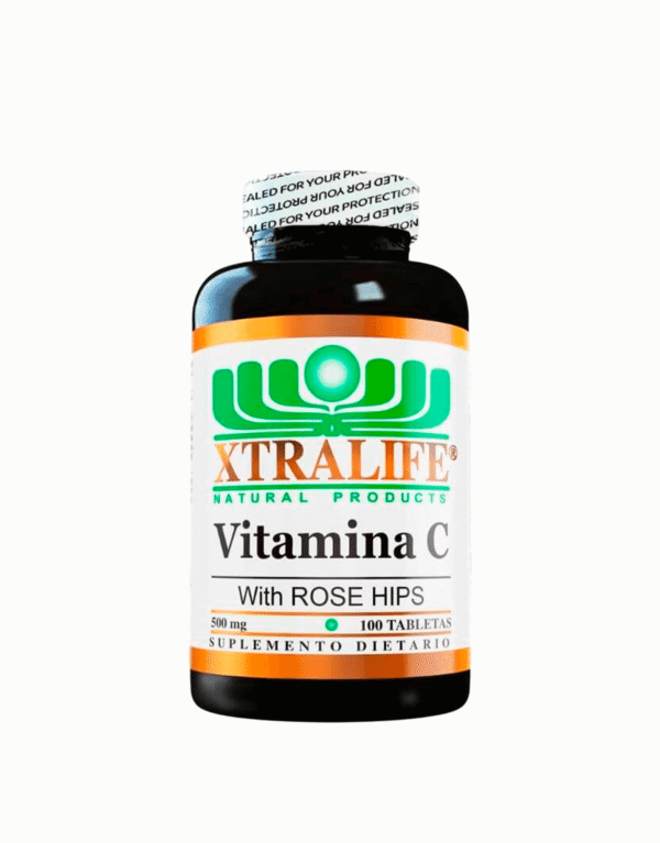 Vitamina C Rose Hips - Xtralife 100 Tabletas
