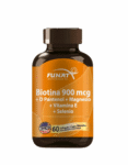 Biotina 900 mcg Pantenol Magnesio Vitamina E Selenio x60 - Funat