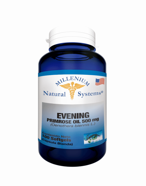 Evening Primrose Oil 500mg Millenium Natural Systems 100 Cápsulas