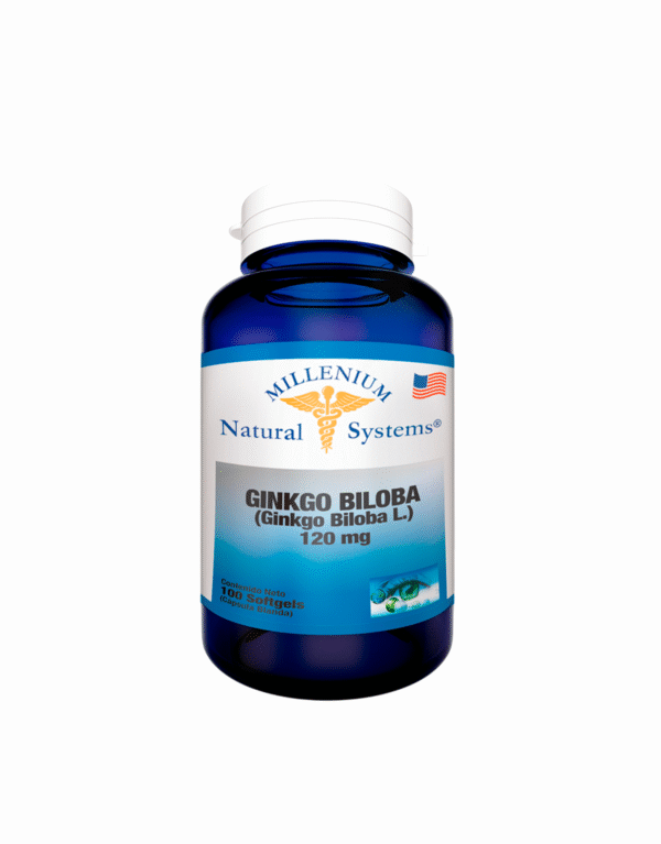Gingko Biloba 120mg Millenium Natural Systems 100 Cápsulas