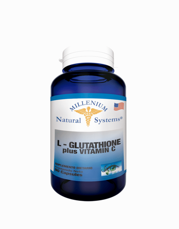 L-Glutathione plus con Vitamina C Millenium Natural Systems 90 Cápsulas