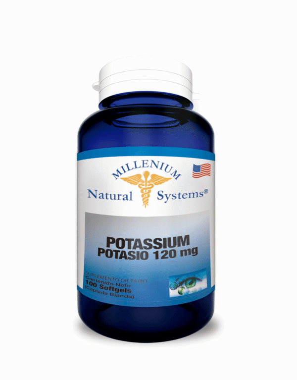 Potasio 120mg Millenium Natural Systems 100 Cápsulas