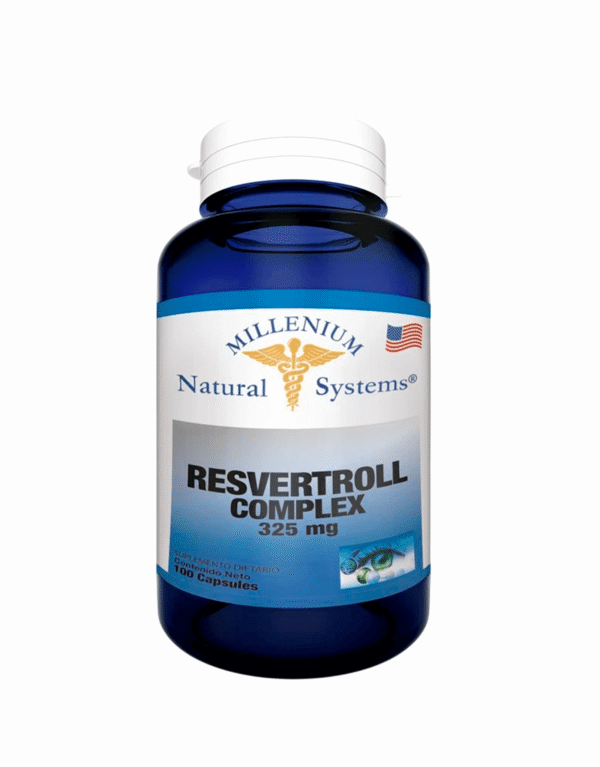 Resvertroll Complex 325mg Millenium Natural Systems 100 Cápsulas