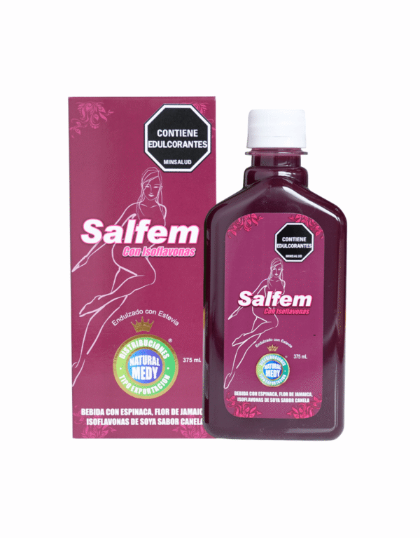 Salfem Bebida con Espinaca y Flor de Jamaica 360 ml - Natural Medy