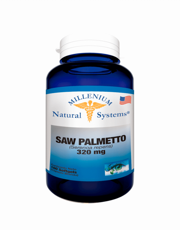 Saw Palmetto 320mg Millenium Natural Systems 100 Cápsulas