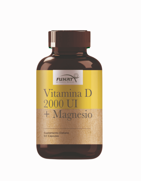 Vitamina D3 2000 Magnesio Funat Original X 60 Cápsulas