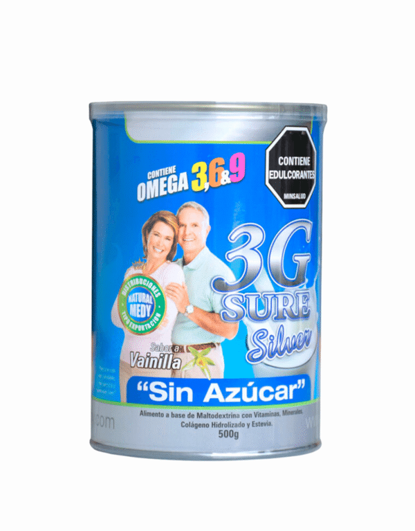 3G Sure Silver (endulzado con stevia) 500g - Natural Medy