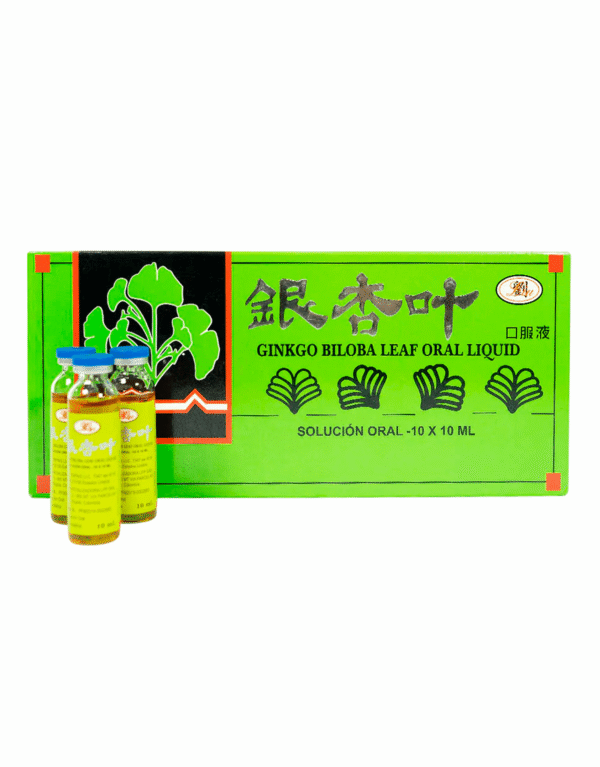Ginkgo Biloba Leaf Oral Liquid x10 ampolletas