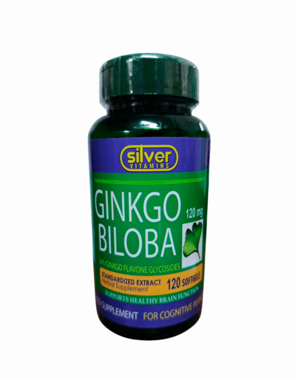 Ginkgo Biloba x120 Softgels - Silver Vitamins Nutrition