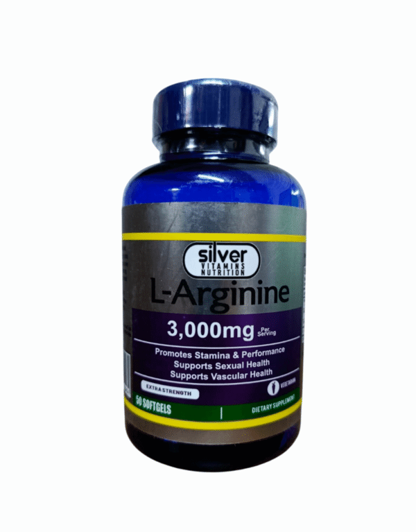 L-Arginine 3000mg x50 Softgels - Silver Vitamins Nutrition