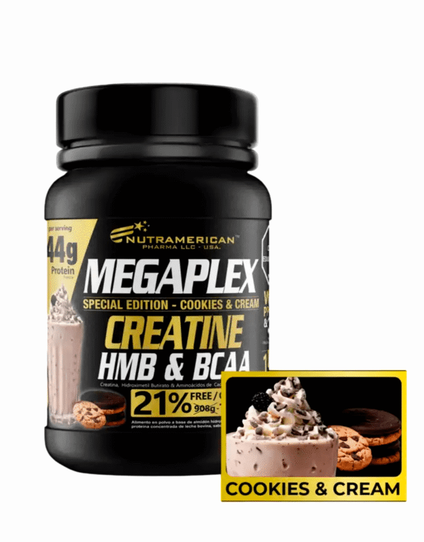 Megaplex Edición Especial Cookies and Cream  1100G - Nutramerican