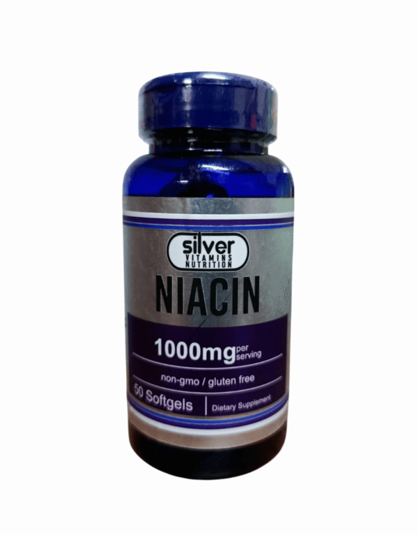 Niacin 1000mg x50 Softgels - Silver Vitamins Nutrition