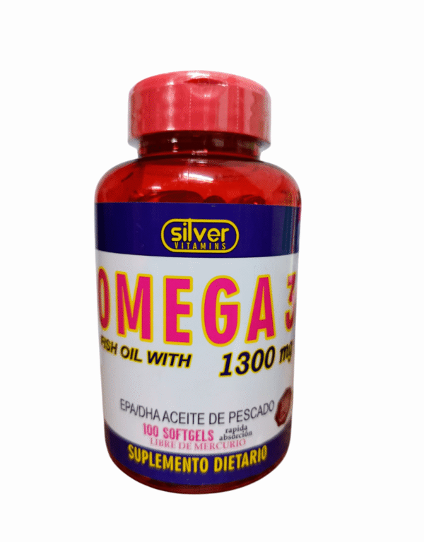 Omega 3 1300mg x 100 Softgels - Silver Vitamins Nutrition