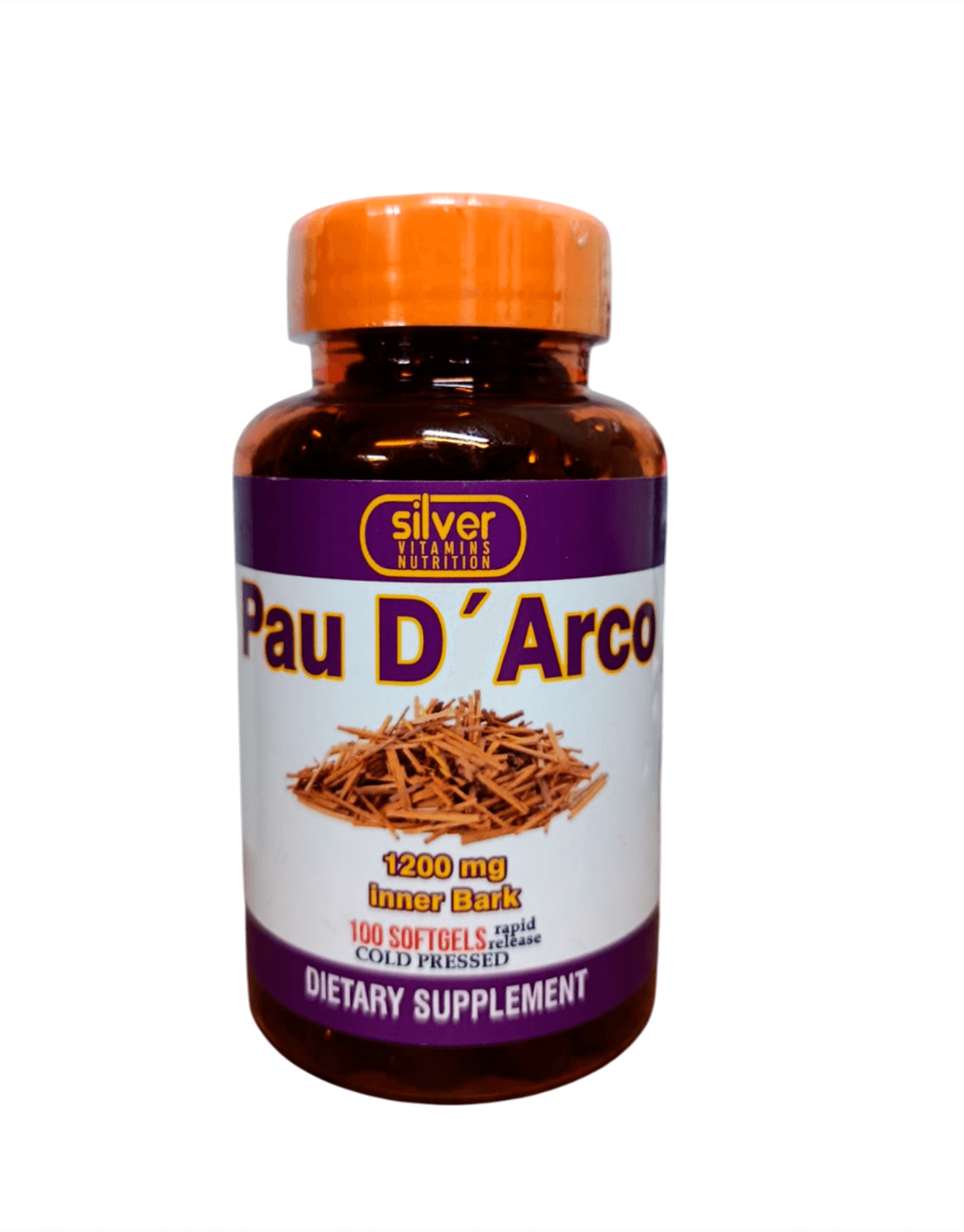 Pau De Arco 1200mg X 100 Softgels - Silver Vitamins Nutrition
