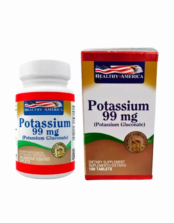 Potasio 99 mg Minerales 100 Softgels Healthy America