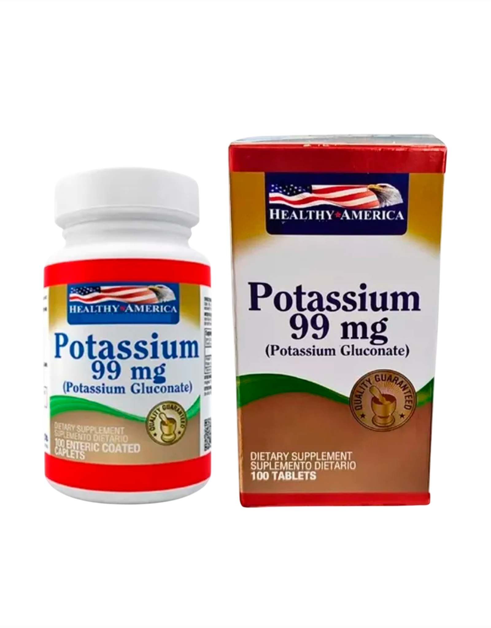 Potasio 99 mg Minerales 100 Softgels Healthy America