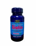 Ultra Mega Biotina 10000mcg x100 softgels – Silver Vitamins Nutrition