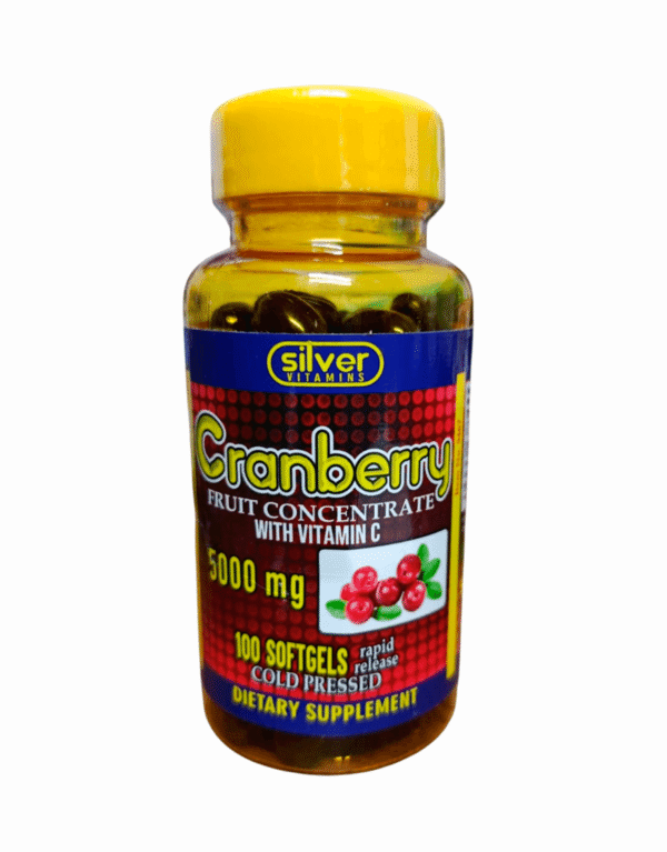 Cranberry 5000mg x100 softgels - Silver Vitamins Nutrition