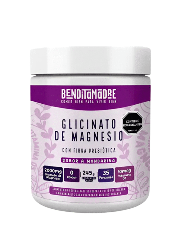 Glycinato de Magnesio 245g - Benditamadre