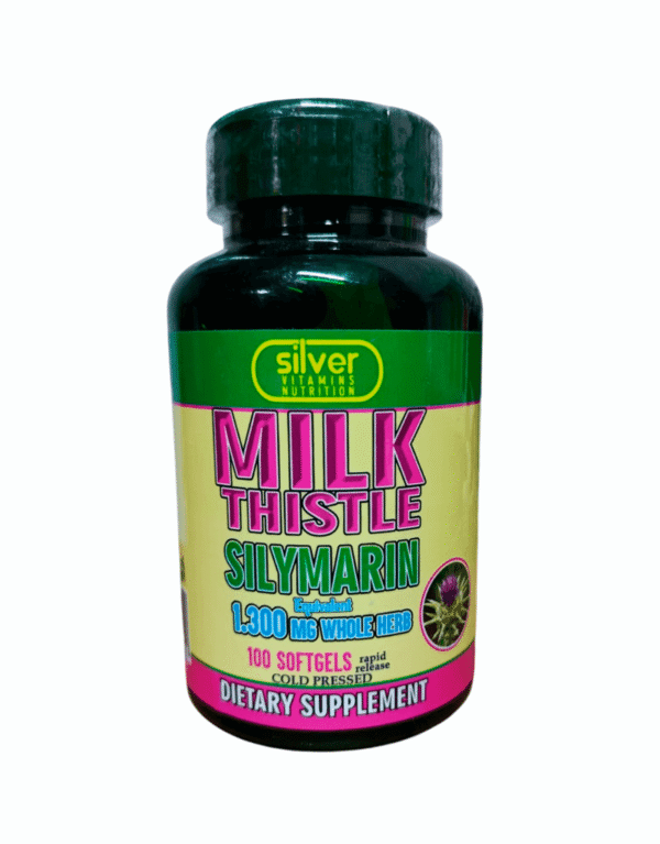 Milk Thistle Silymarin 1300mg X100 - Silver Vitamins Nutrition