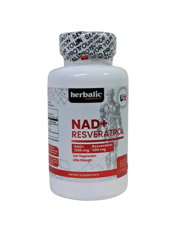 NAD + Resveratrol x60 capsulas - Herbalic Supplements