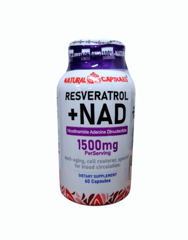 Resveratrol + NAD 1500mg x100 cápsulas - Natural Capsules