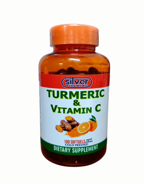 Turmeric & Vitamina C X 100 Softgels - Silver Vitamins Nutrition