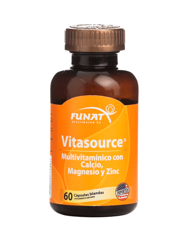 Vitasource multivitaminico con calcio magnesio y zinc x60 - Funat