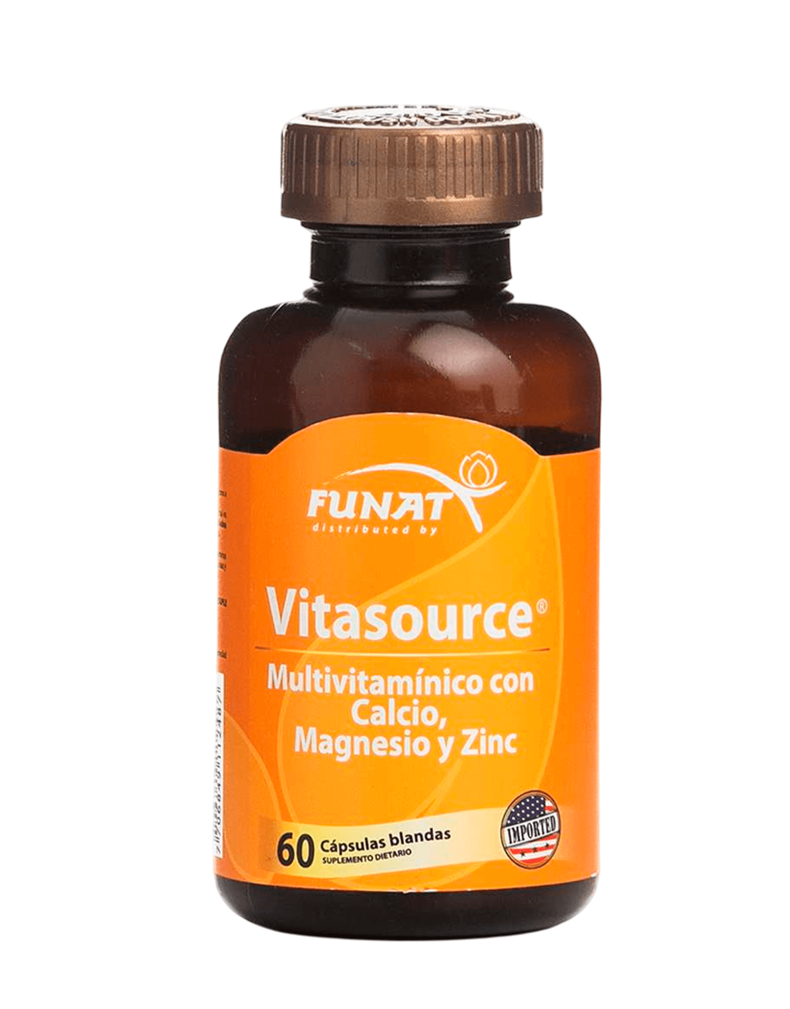 Vitasource multivitaminico con calcio magnesio y zinc x60 - Funat