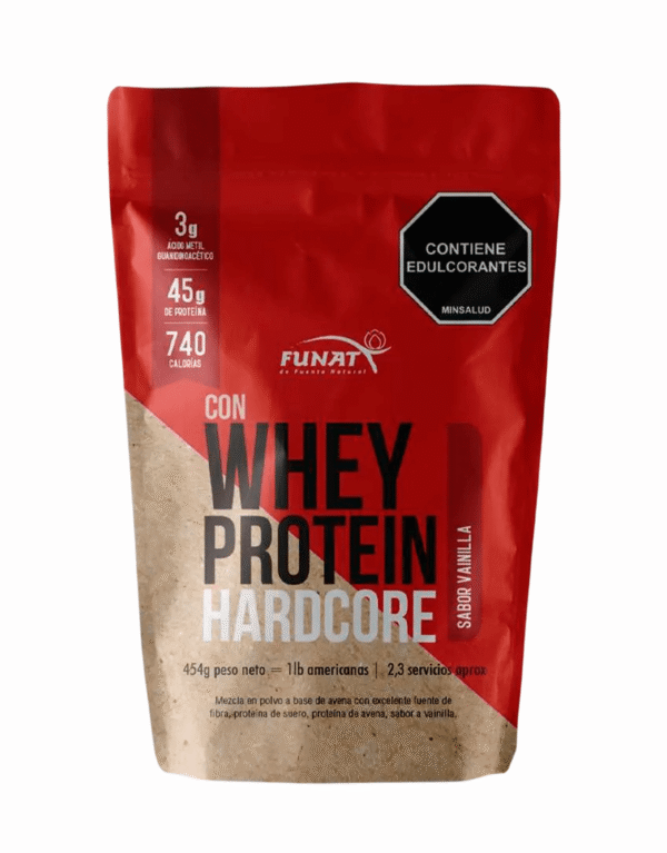Whey Protein Hardcore vainilla 1 lb - Funat