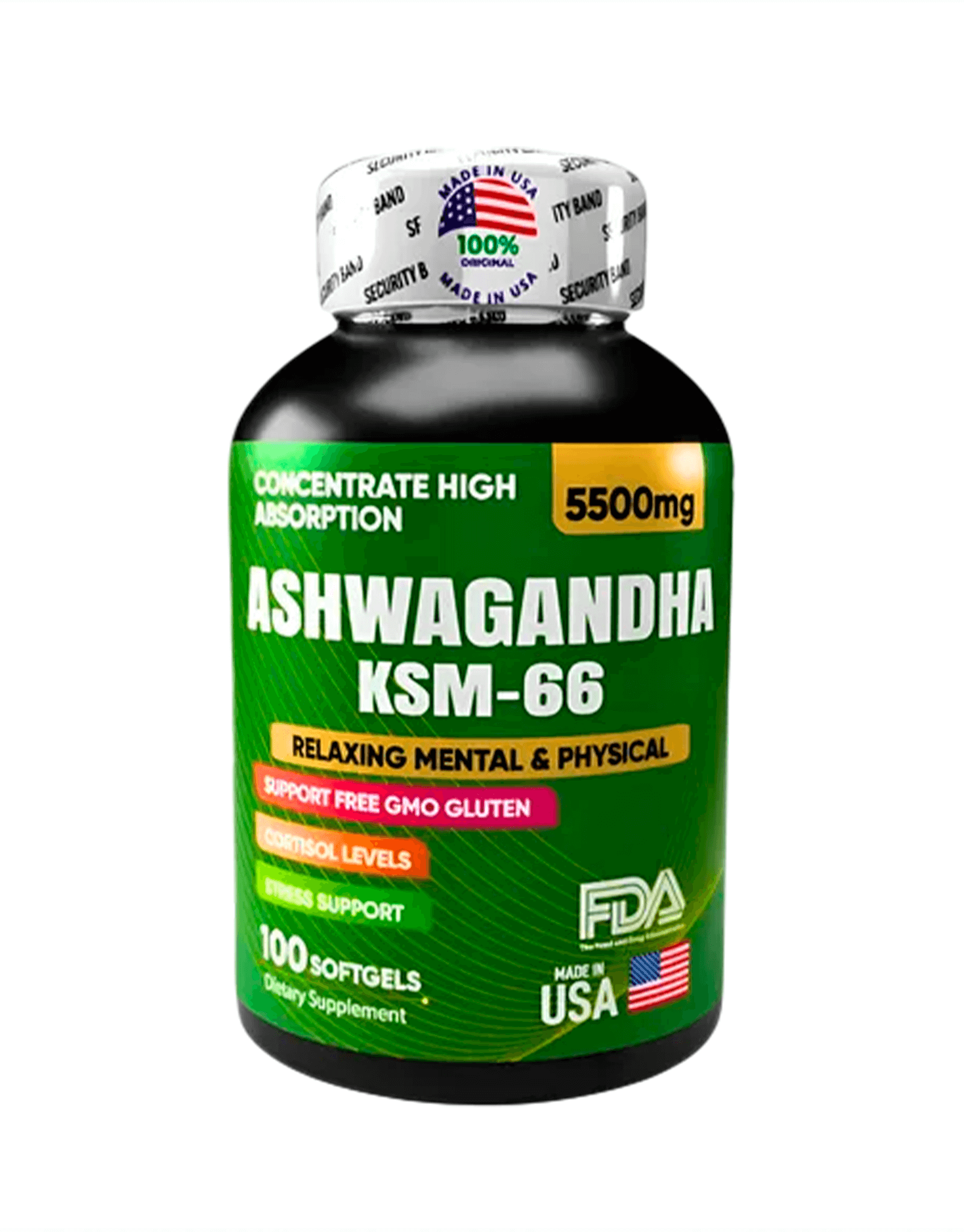 Ashwagandha Ksm-66 5500mg x 100 softgels