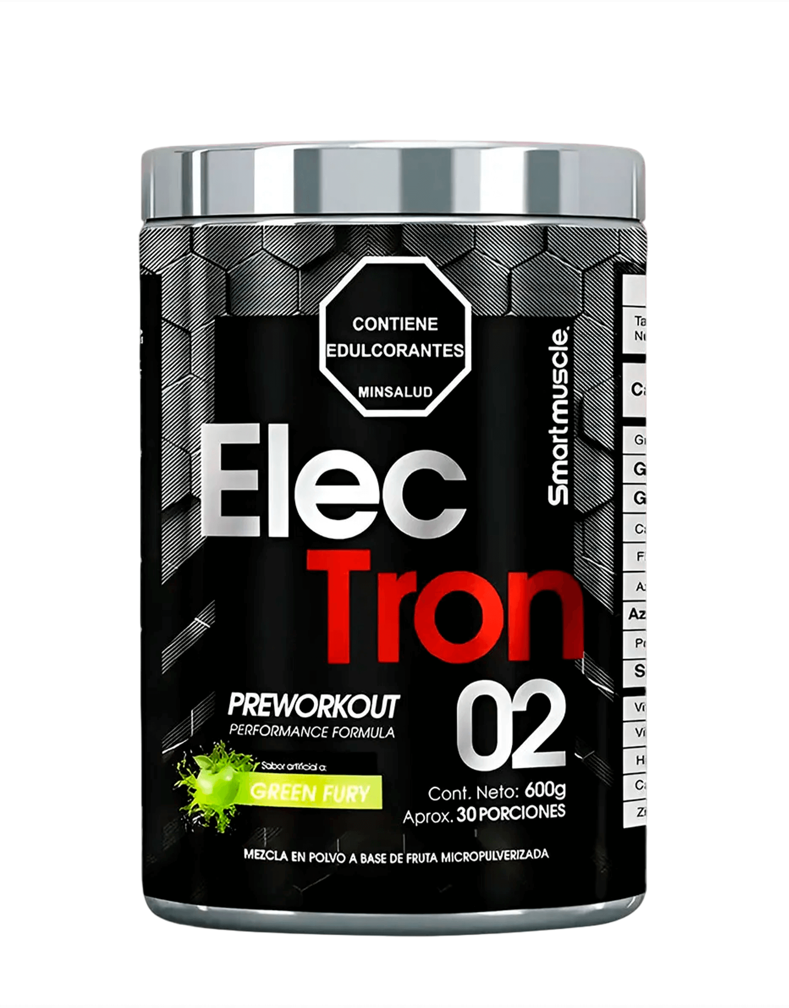 Electron Preworkout Green Fury 600 gramos Smart Muscle