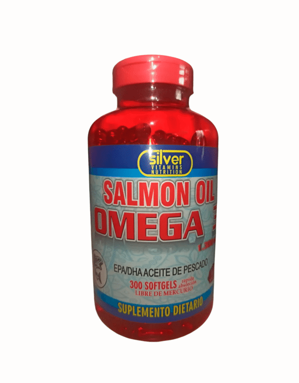 Salmon Oil Omega 3 x300 Softgels - Silver Vitamins Nutrition