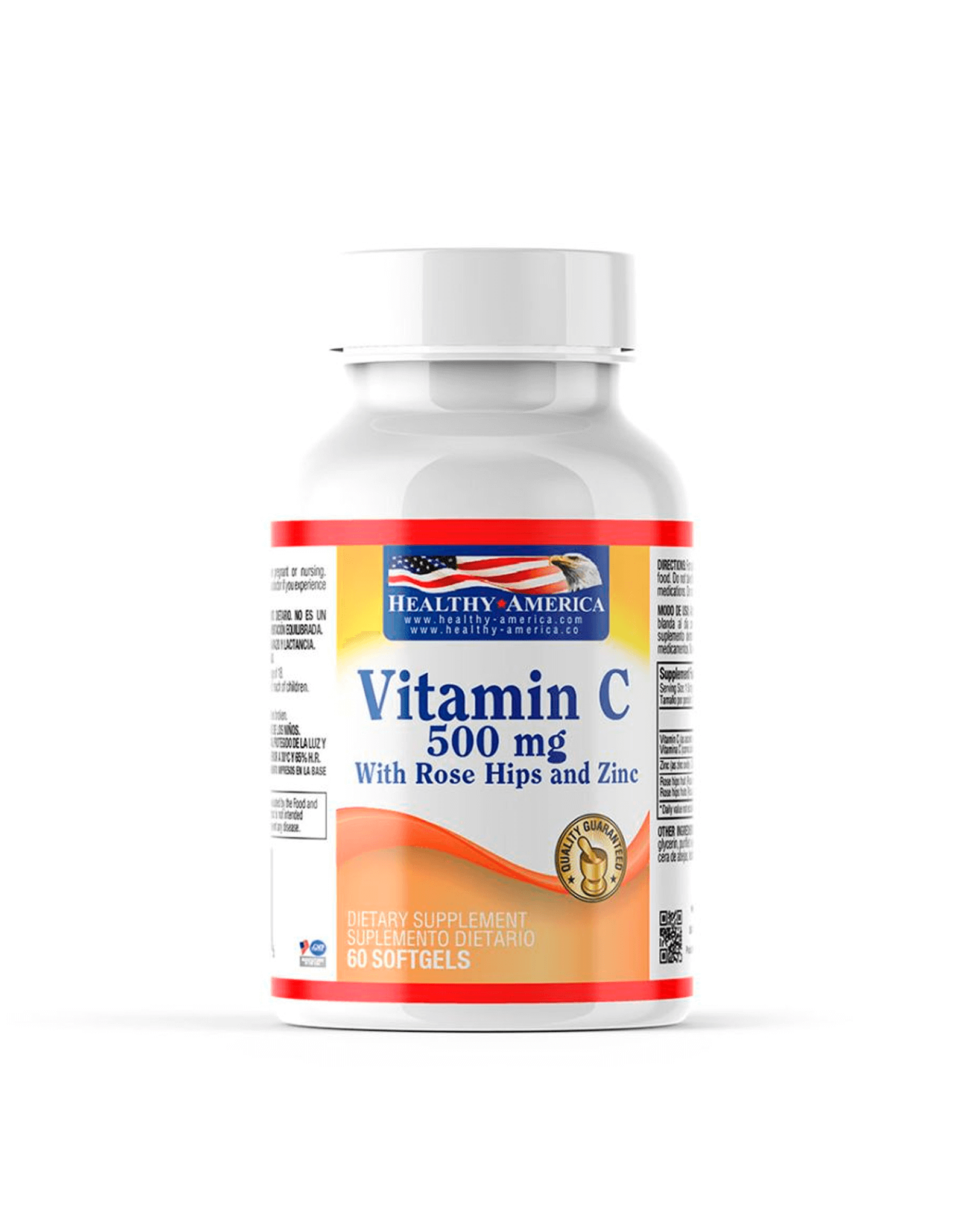 Vitamina C 500 mg x 60 Softgels - Healthy America