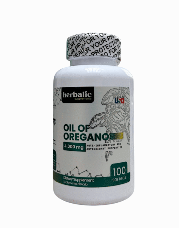 Aceite de Oregano 4000mg x100 softgels - Herbalic Supplements
