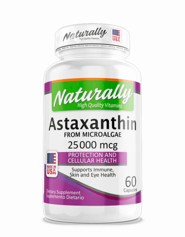 Astaxanthin 25 mg 60 cápsulas - Naturally