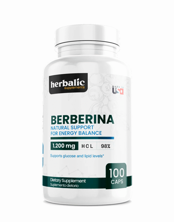 Berberina 1200mg 100 cápsulas - Herbalic