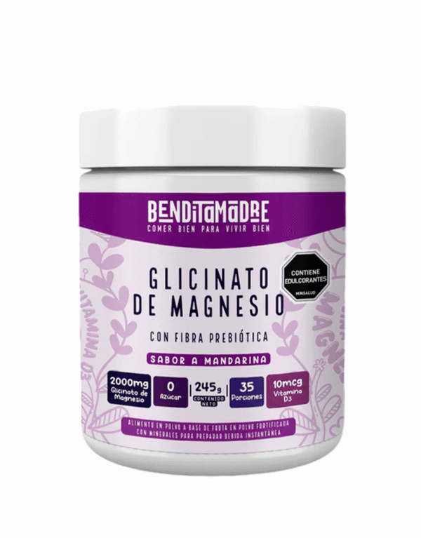 Glycinato de Magnesio 245g - Benditamadre