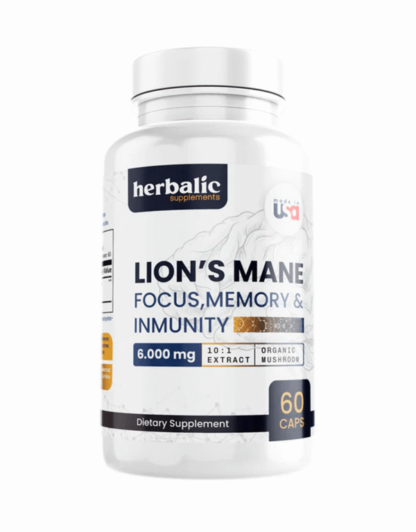 Melena de León 6000 mg 60 cápsulas - Herbalic