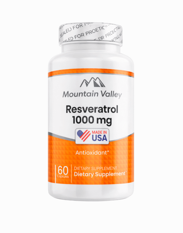 Resveratrol 1000mg 100 Capsulas - Mountain Valley