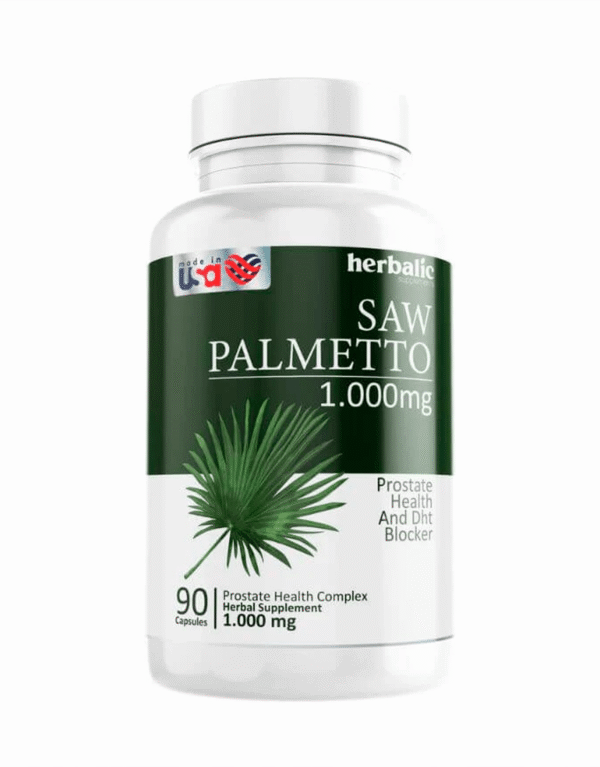 Saw Palmetto 1000 mg 90 cápsulas - Herbalic