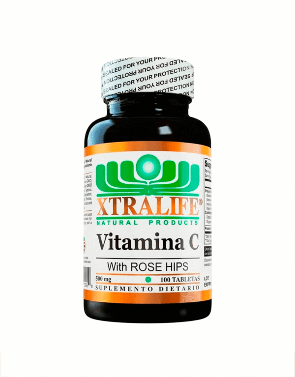 Vitamina C Rose Hips - Xtralife 100 Tabletas