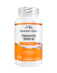 Vitamina D3 5000 IU X100 Capsulas - Mountain Valley