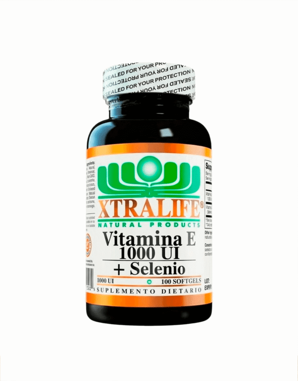 Vitamina E 1000 ui + Selenio - Xtralife 100 Cápsulas