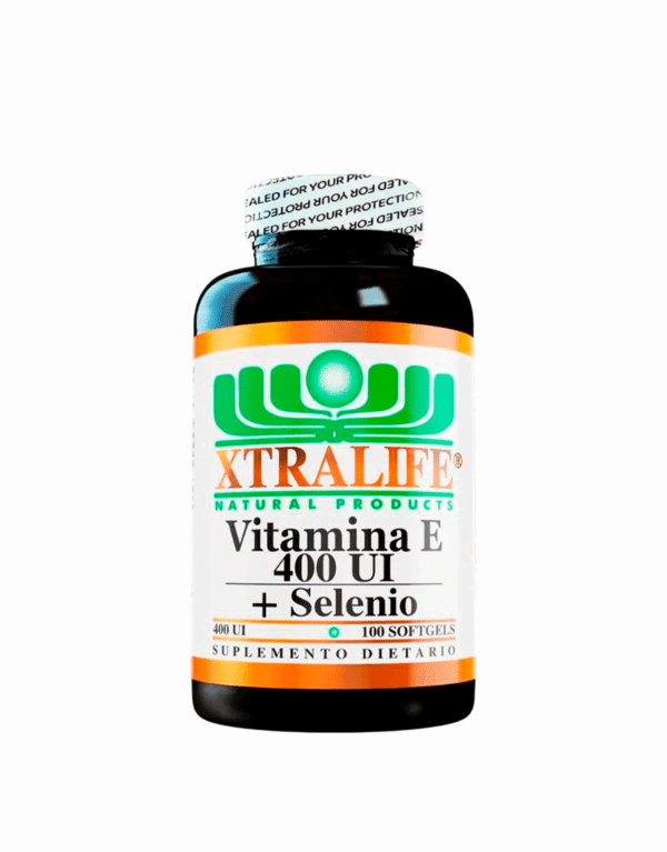 Vitamina E 400 + Selenio - Xtralife 100 Cápsulas