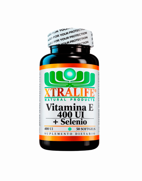Vitamina E 400 + Selenio - Xtralife 50 Cápsulas