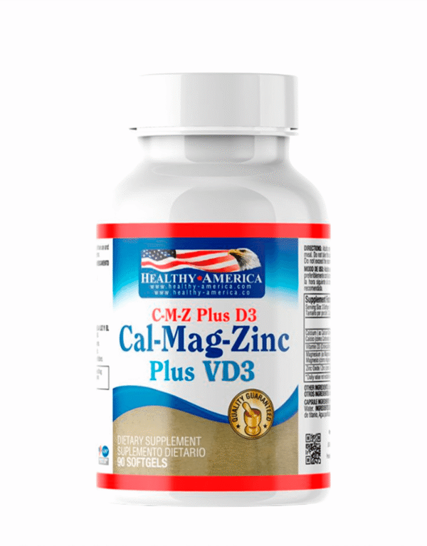 Cal-Mag-Zinc plus VD3 90 softgels - Healthy America