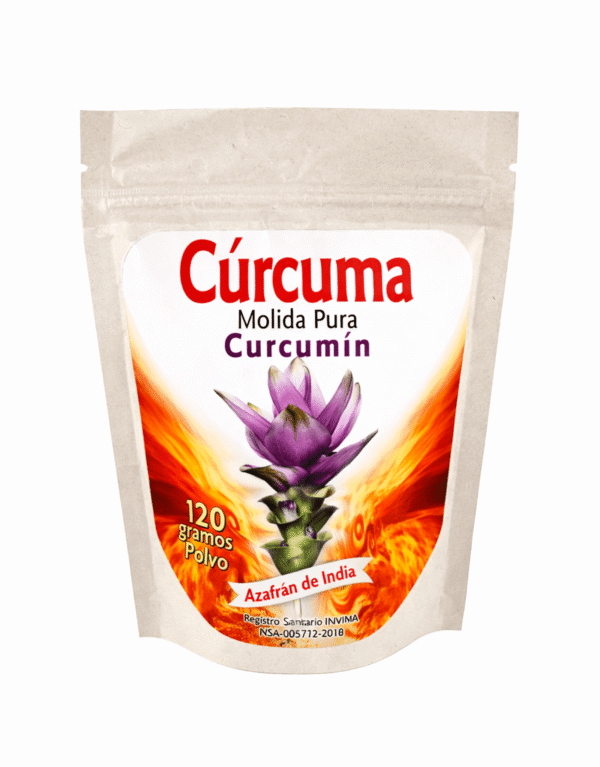 Curcuma Molida Pura Curcumin en polvo x 120 gramos - Mineralin