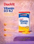 Duo Vit Vitamina D3 +K2 X 100 Cap – Healthy America 0